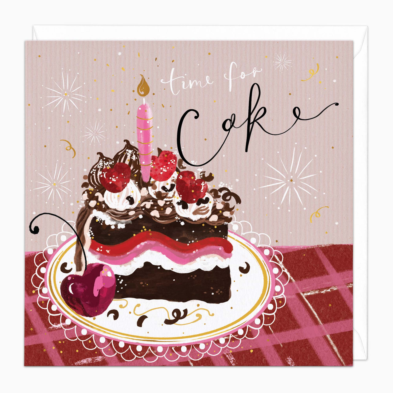 Greeting Card-G602 - Time For Cake Birthday Card-Whistlefish