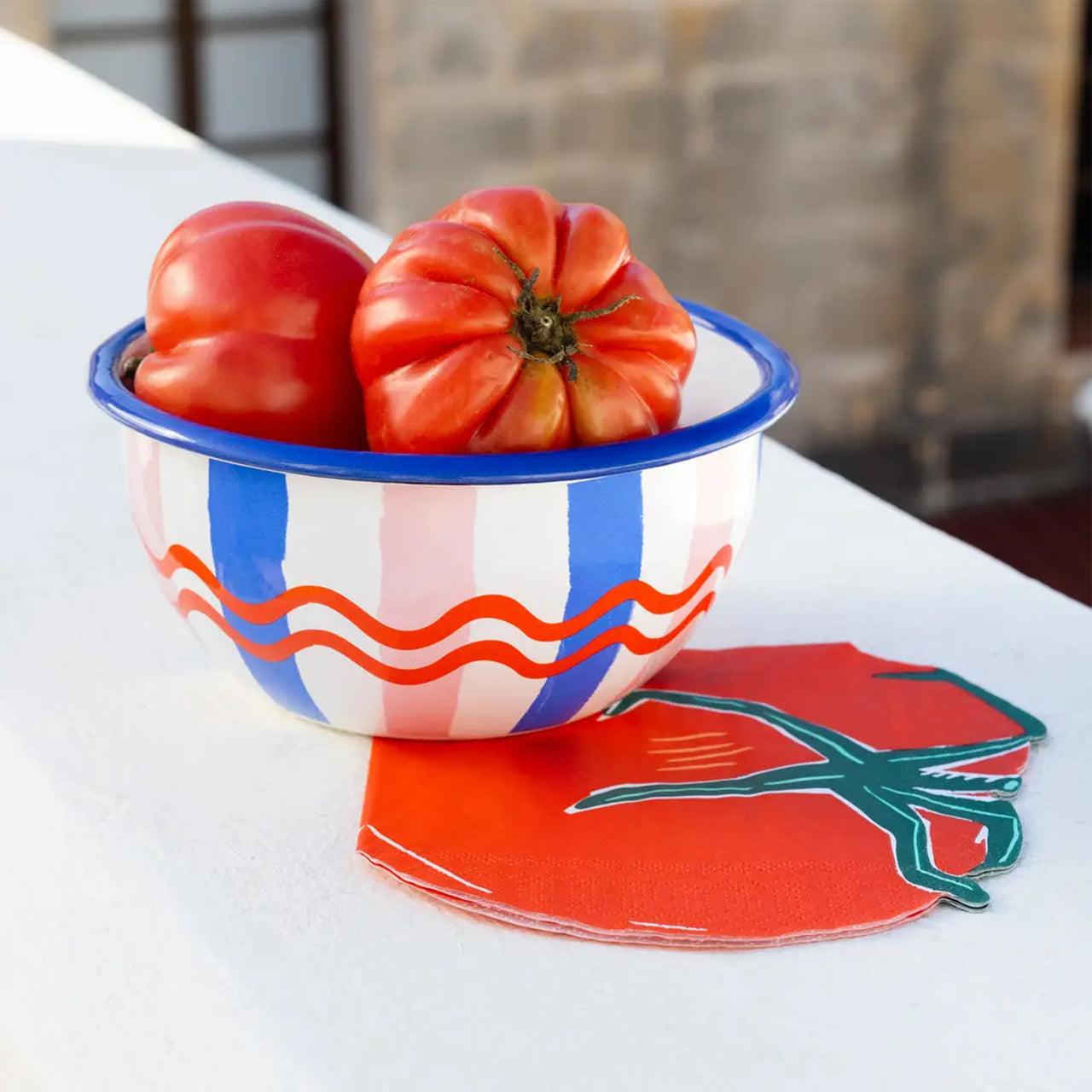 Paper Napkins-TOMATO - Tomato Shaped Napkins 20 Pack-Talking Tables