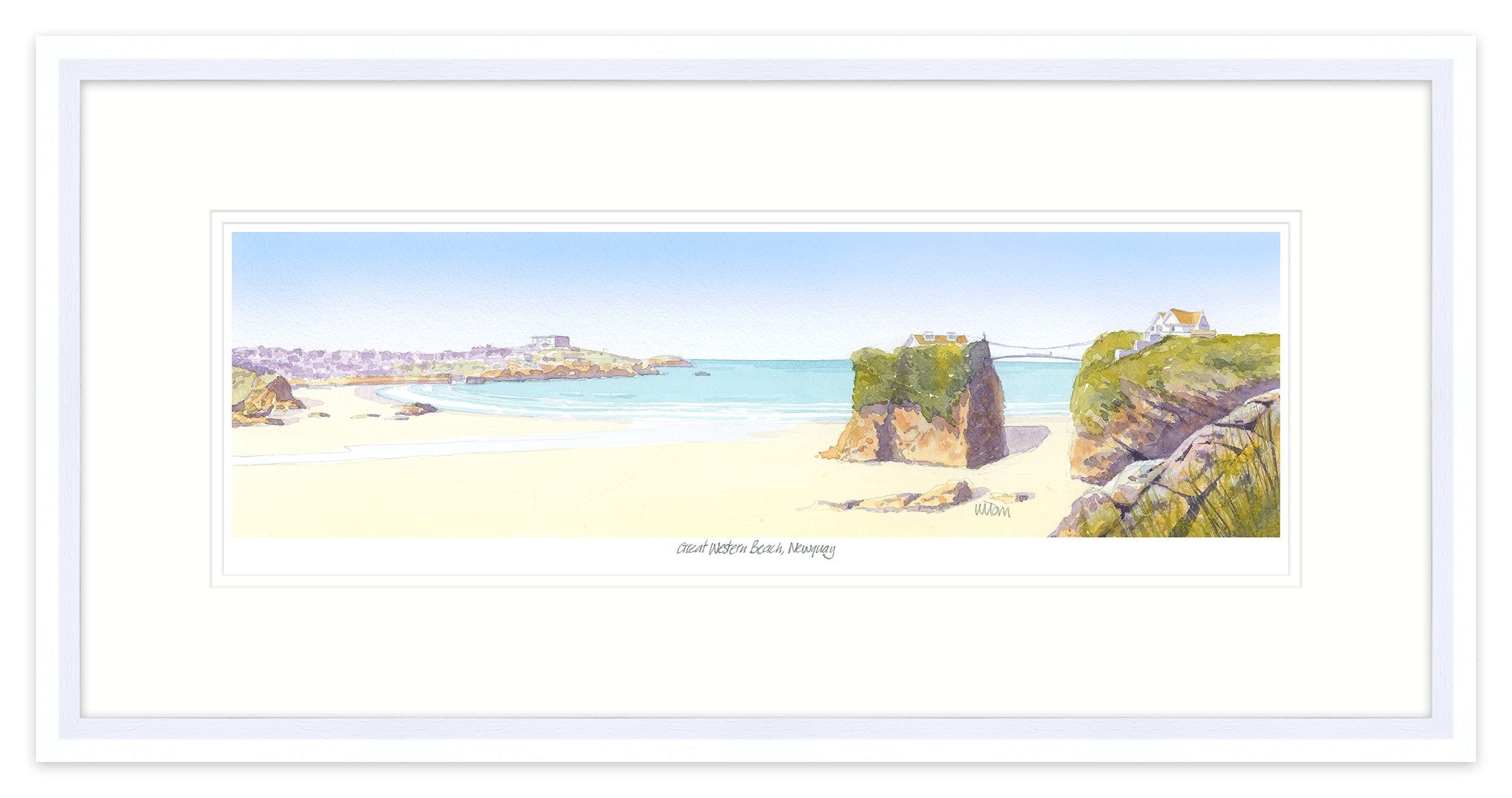 JW215F Towan Beach Framed Print