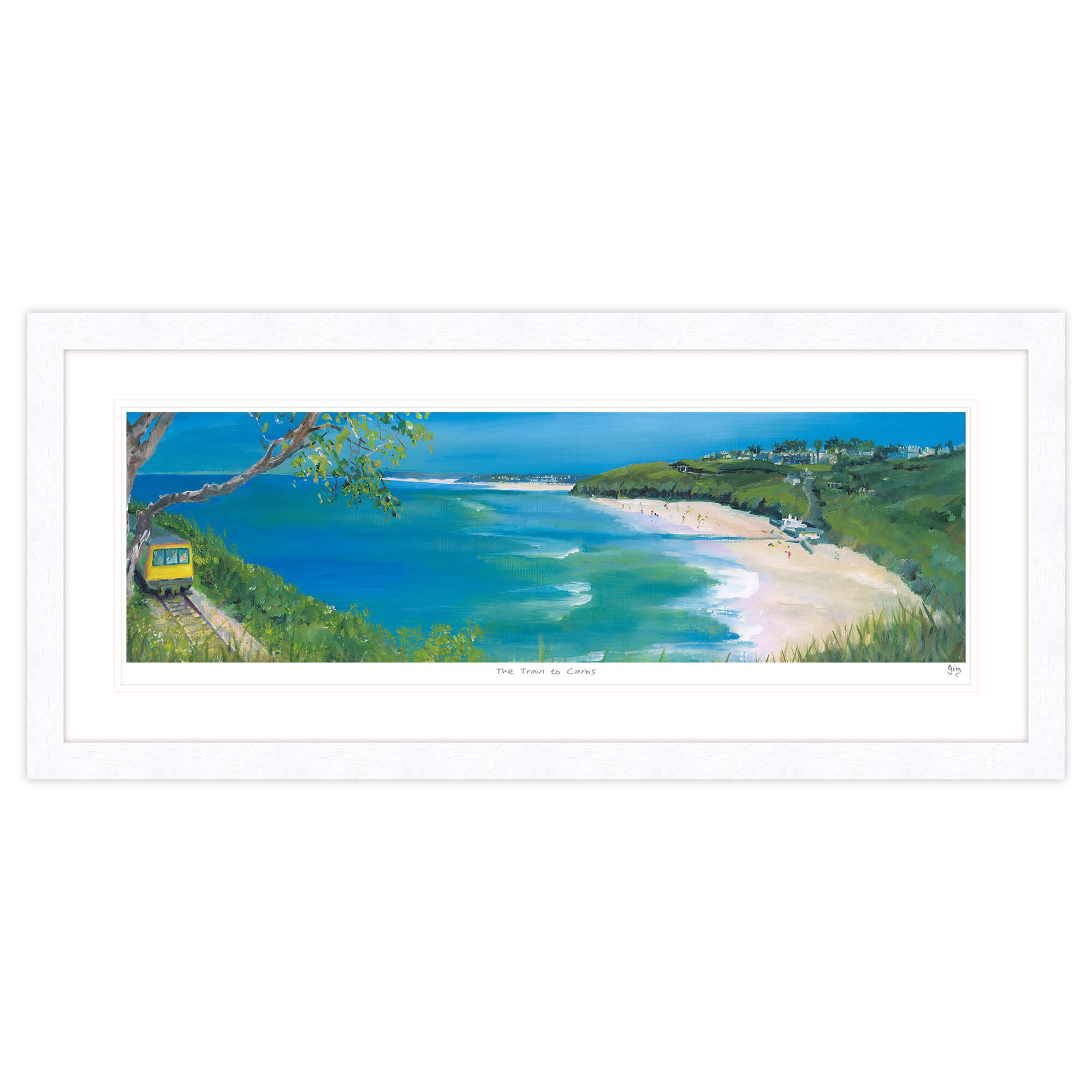 IC160F Train To Carbis Framed Print