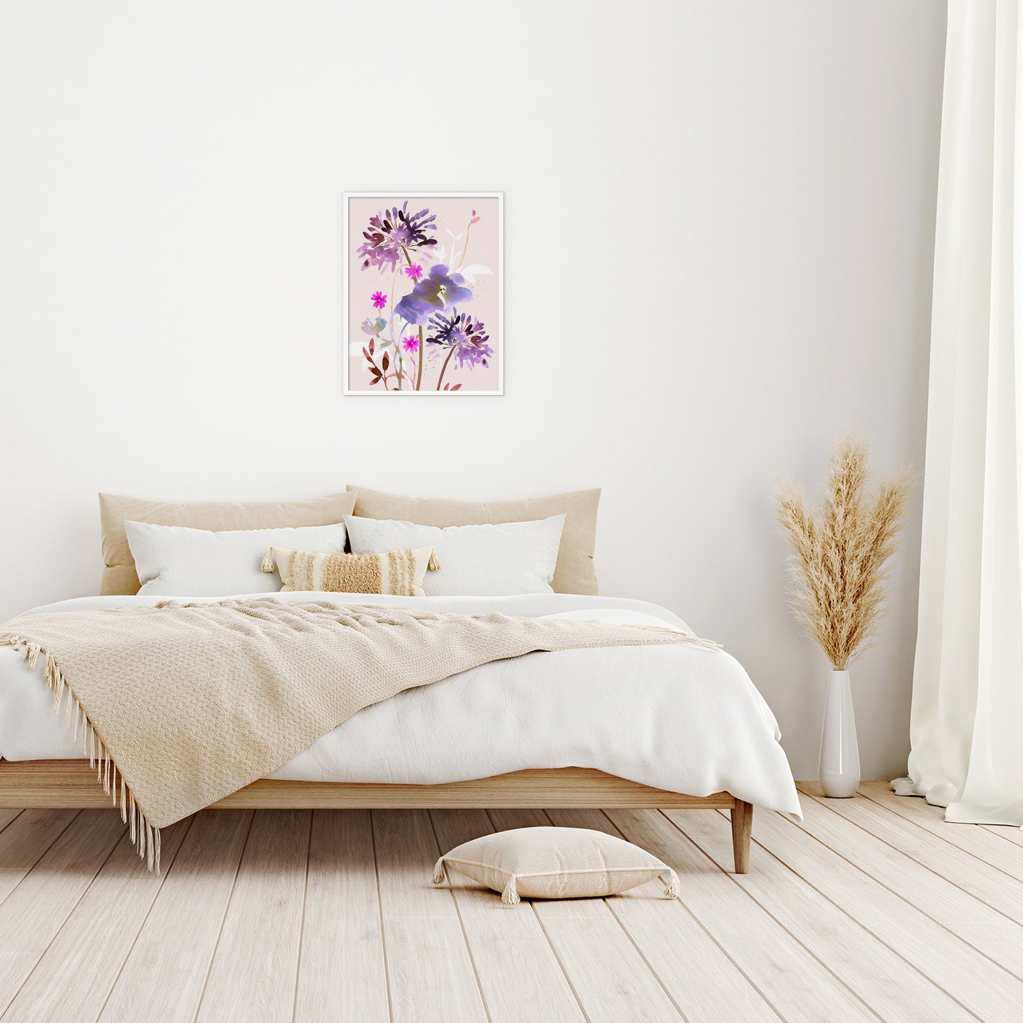 Framed Print-WF1148F - Twilight Garden Glow Framed Print-Whistlefish