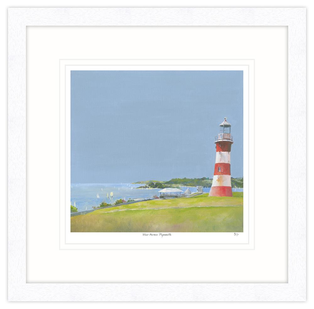 IC109F View Across Plymouth Framed Print