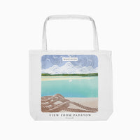 Tote Bag-WTB51 - View From Padstow Cornish Lino Tote Bag-Whistlefish