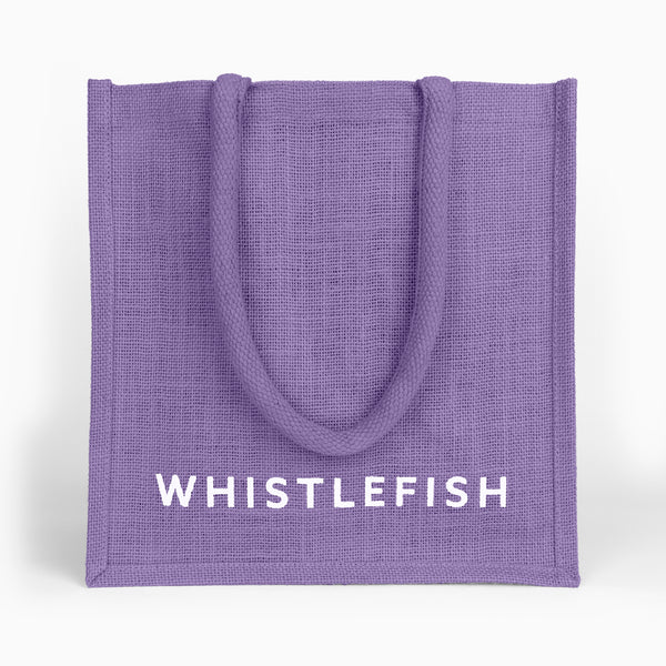 Small Jute Bag-JB216 - Violet Small Jute Bag-Whistlefish