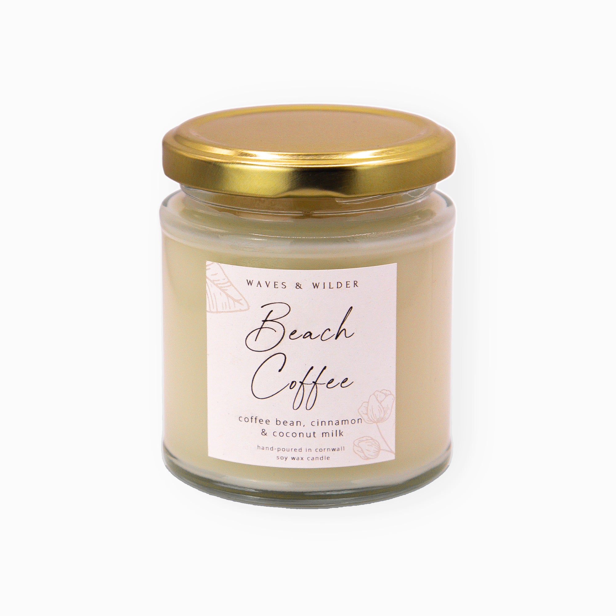 Candle-WWC06 - Waves & Wilder Soy Candle Beach Coffee-Waves & Wilder