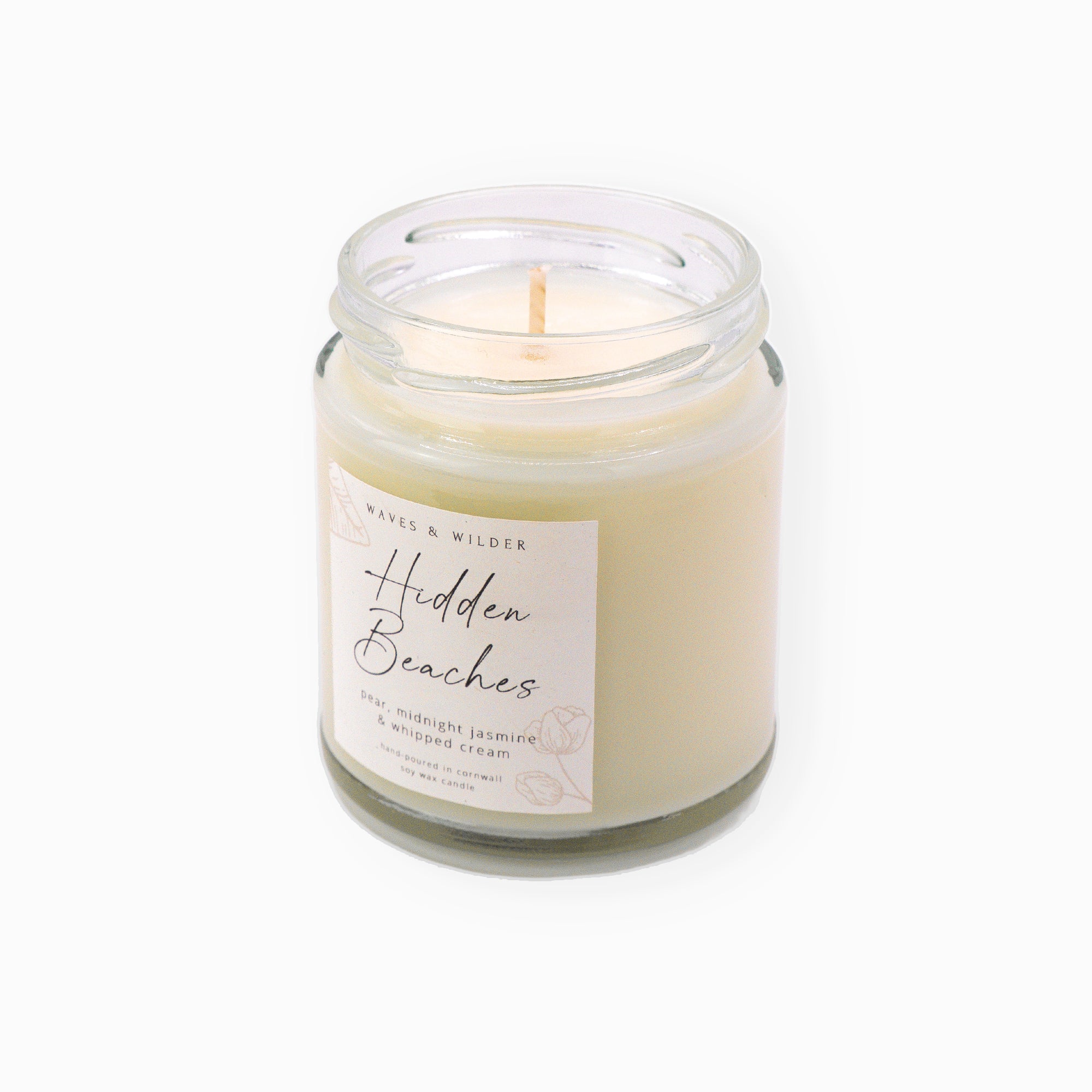 Candle-WWC04 - Waves & Wilder Soy Candle Hidden Beaches-Waves & Wilder