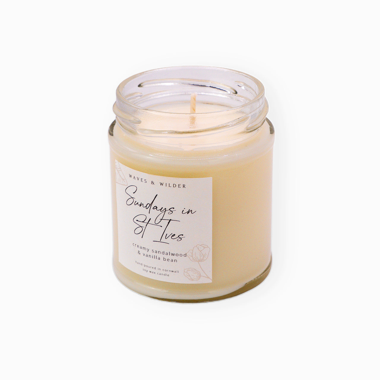 Candle-WWC02 - Waves & Wilder Soy Candle St Ives-Waves & Wilder