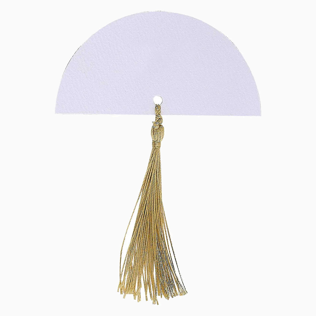Place Cards-ML-105 - Wedding Place Cards With Gold Tassels-Ginger Ray