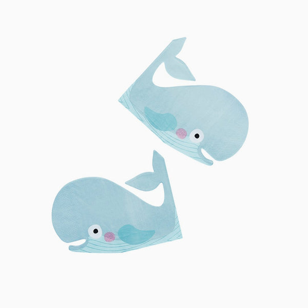 Paper Napkins-HBWT107 - Whale Paper Napkins-Hootyballoo