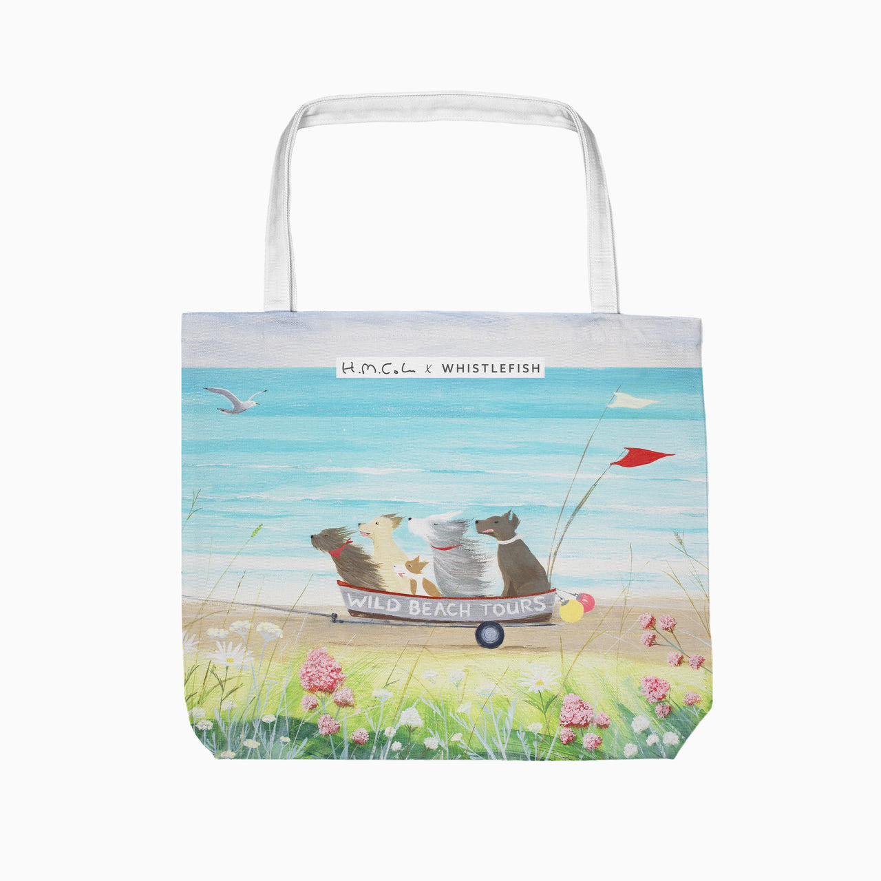 Tote Bag-HC22TB - Wild Beach Tours Tote Bag-Hannah Cole