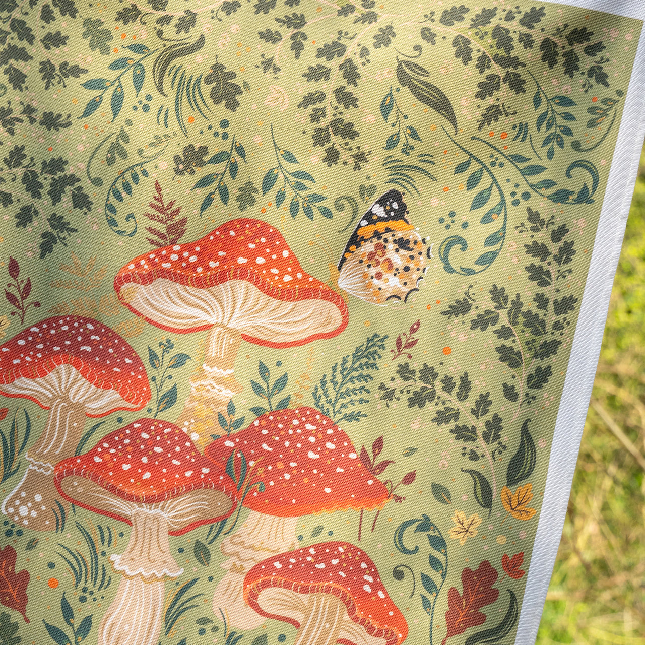 Tea Towel-WTT306 - Wild Mushrooms Tea Towel-Whistlefish