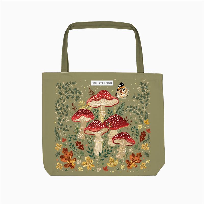 Tote Bag-WTB95 - Wild Mushrooms Tote Bag-Whistlefish