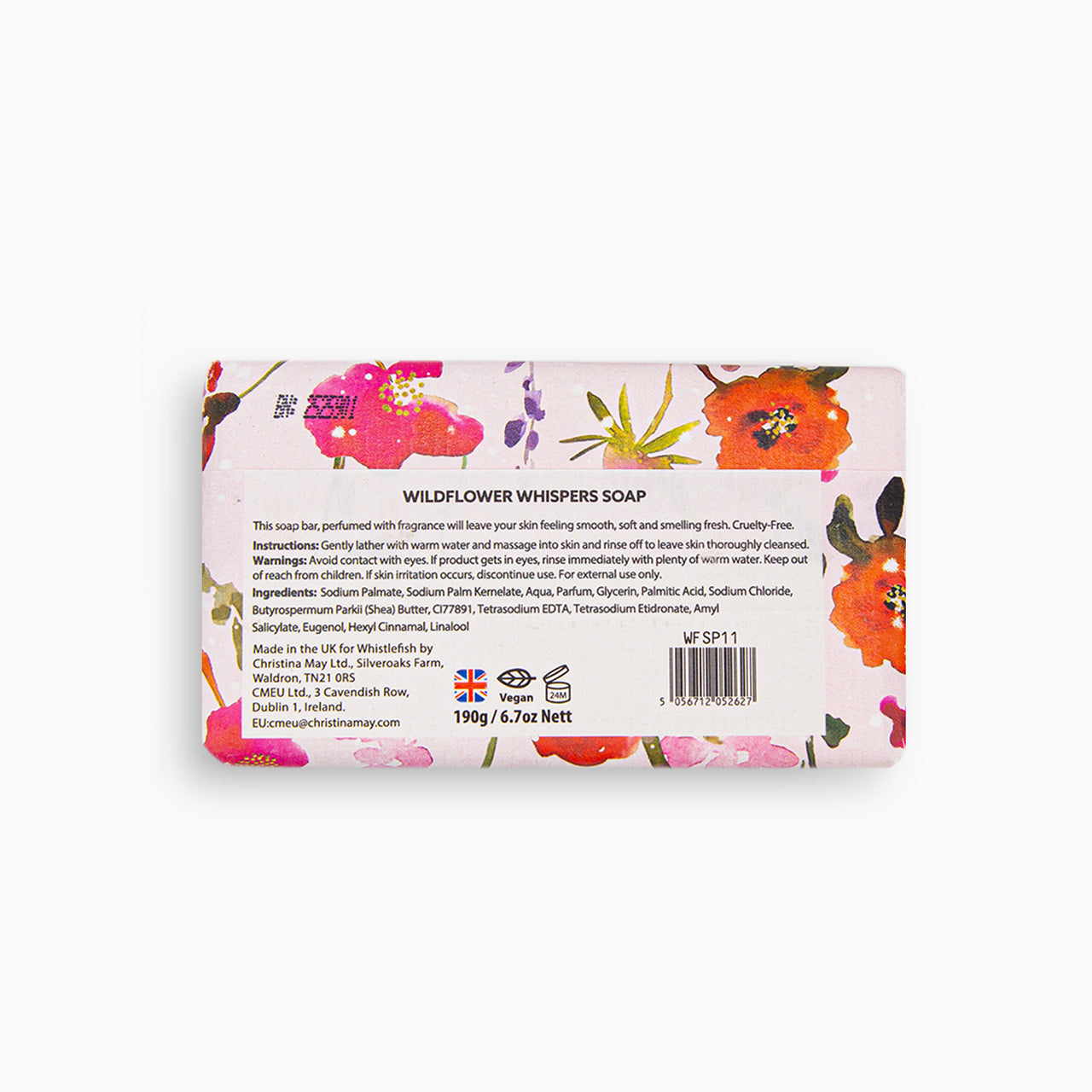 Soap-WFSP11 - Wildflower Whispers Jasmine Soap-Whistlefish