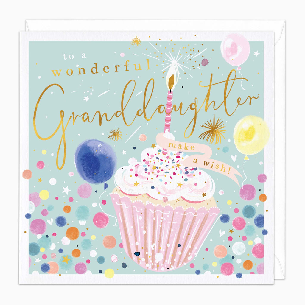 Greeting Card-H165 - Wonderful Granddaughter Birthday Card-Whistlefish