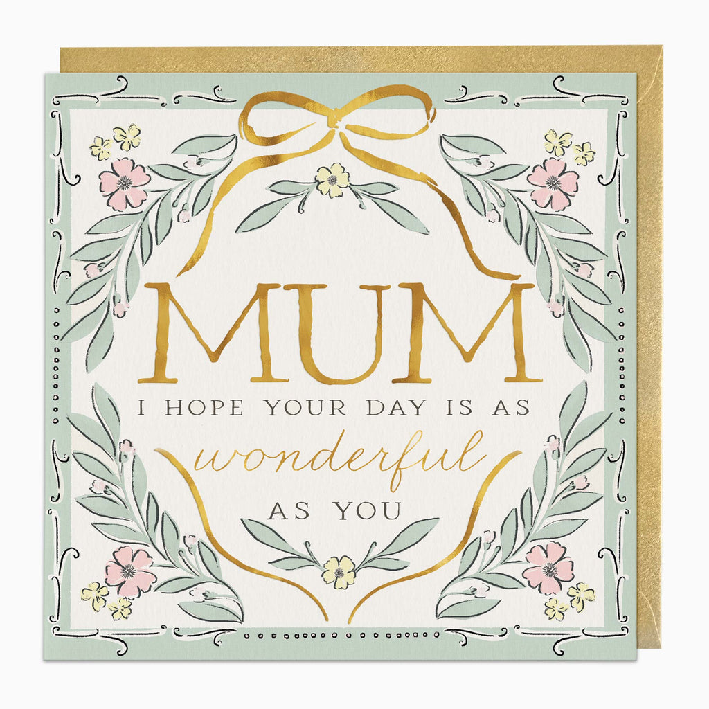 Greeting Card-H001 - Wonderful Mum Regal Card-Whistlefish