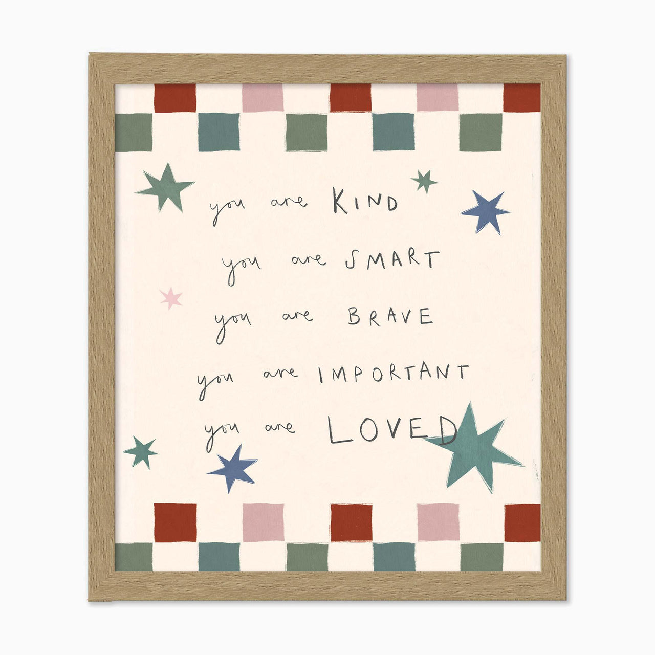 Framed Print-WF1184F - Words to Grow By Small Framed Print-Whistlefish