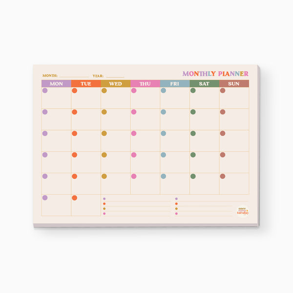 Monthly Planner-TUE-YGT-MON-PAD-A4 - You Got This Monthly Planner-Whistlefish & Co