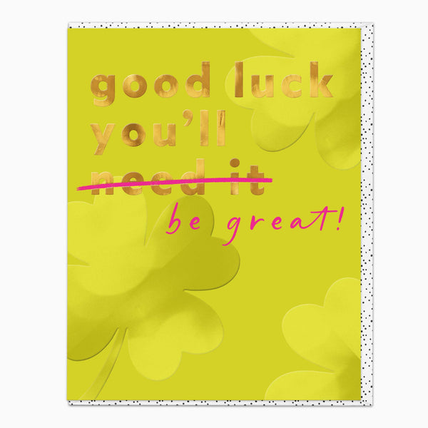 Greeting Card-G482 - You'll Be Great Good Luck Card-Whistlefish
