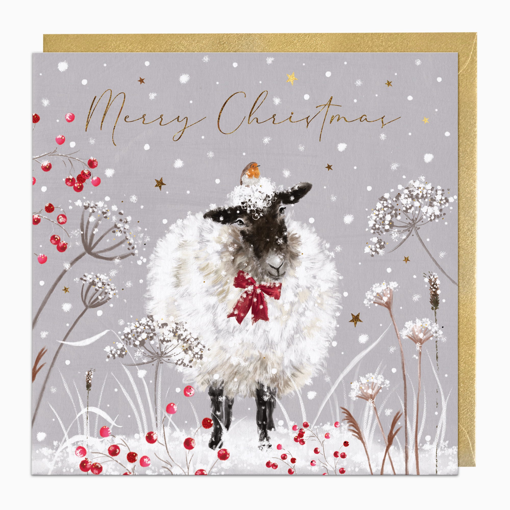 ZA202 - Sheep In The Snow Christmas Card