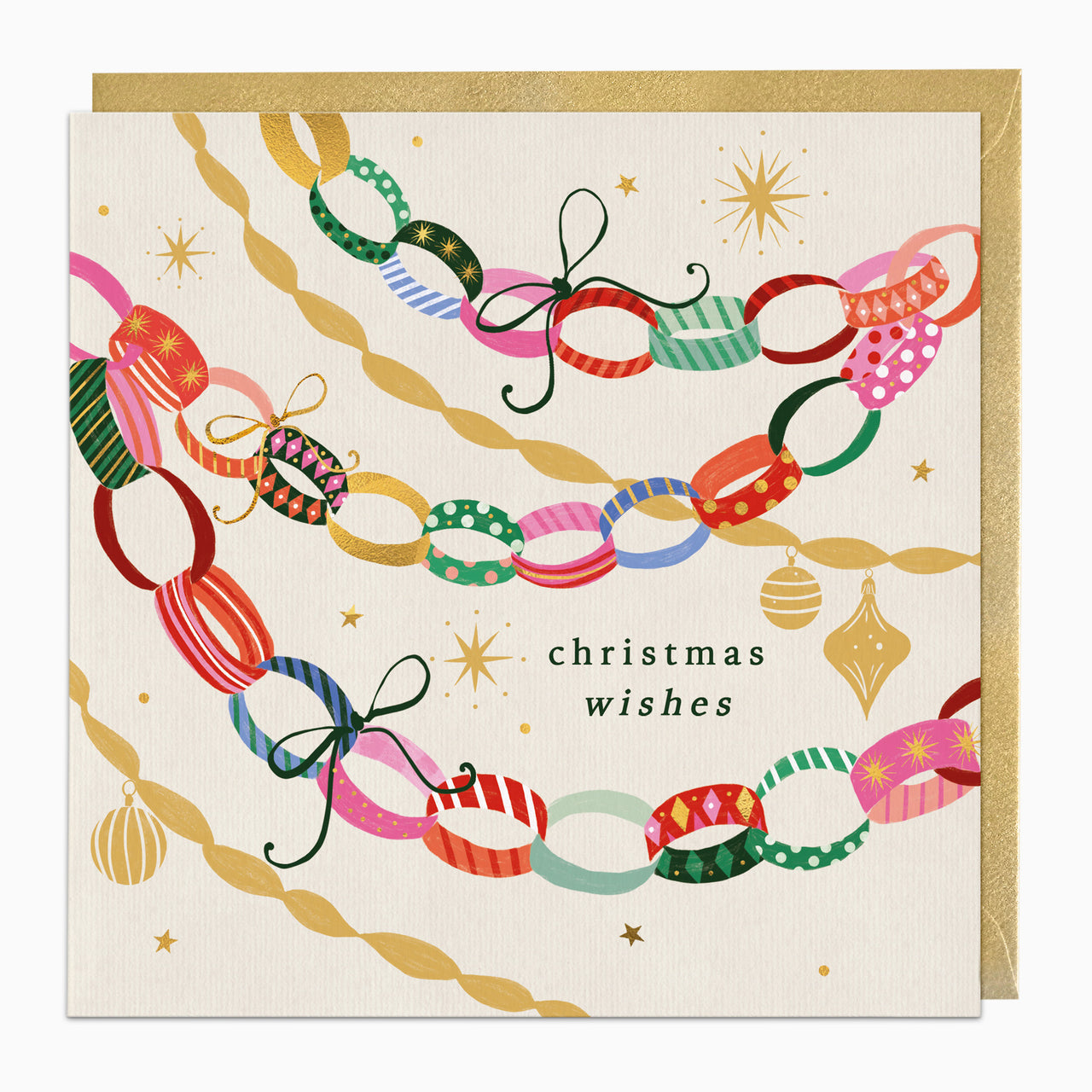 ZA297 - Vintage Bunting Christmas Card