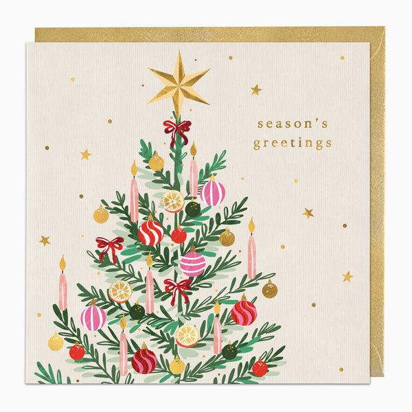 ZA302 - Vintage Tree Christmas Card