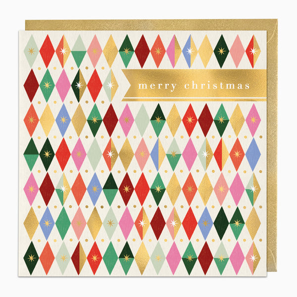 ZA306 - Vintage Diamonds Christmas Card
