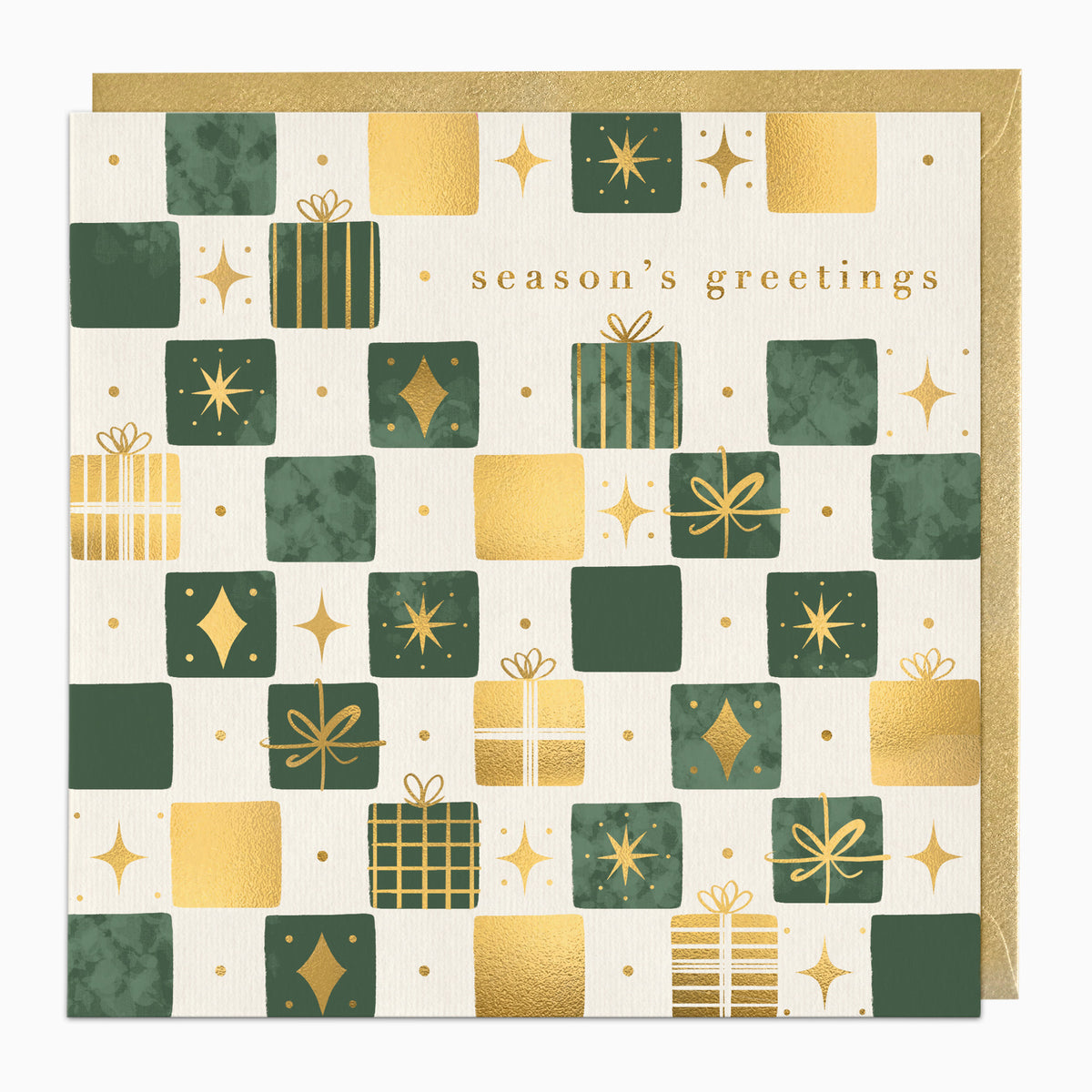 Vintage Presents Christmas Card - Whistlefish