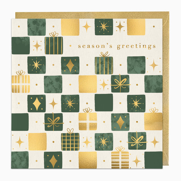 ZA307 - Vintage Presents Christmas Card