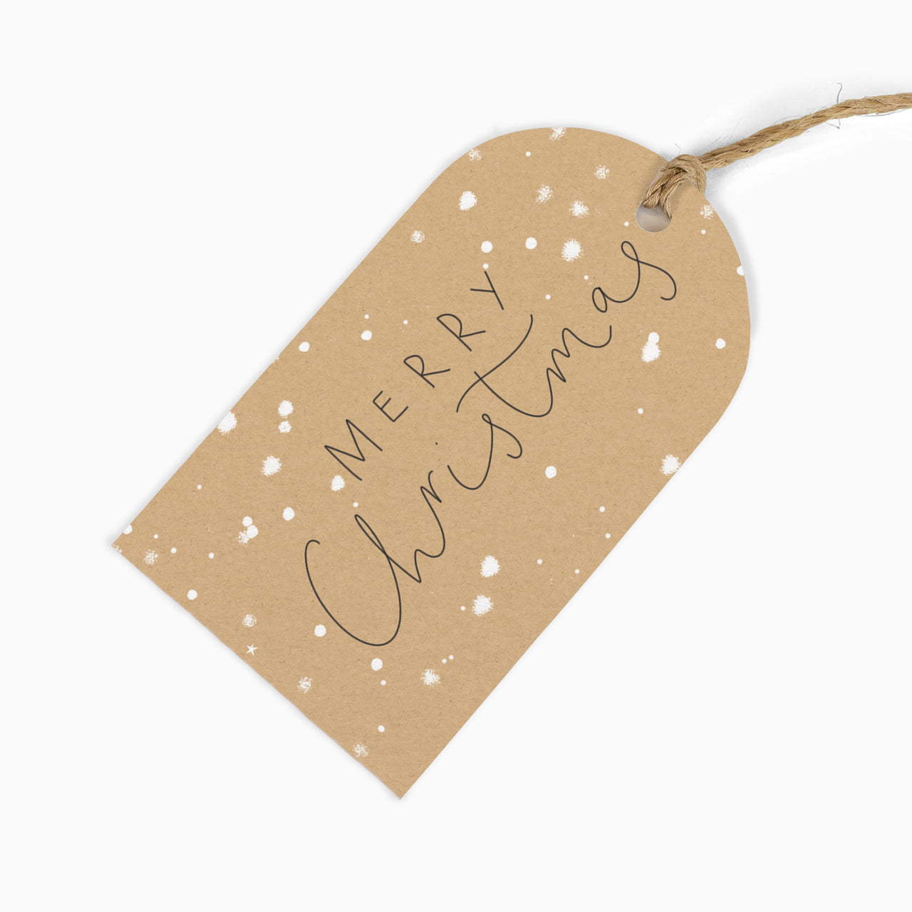 ZWT26 - Merry Christmas Kraft Gift Tags (6 Pack)