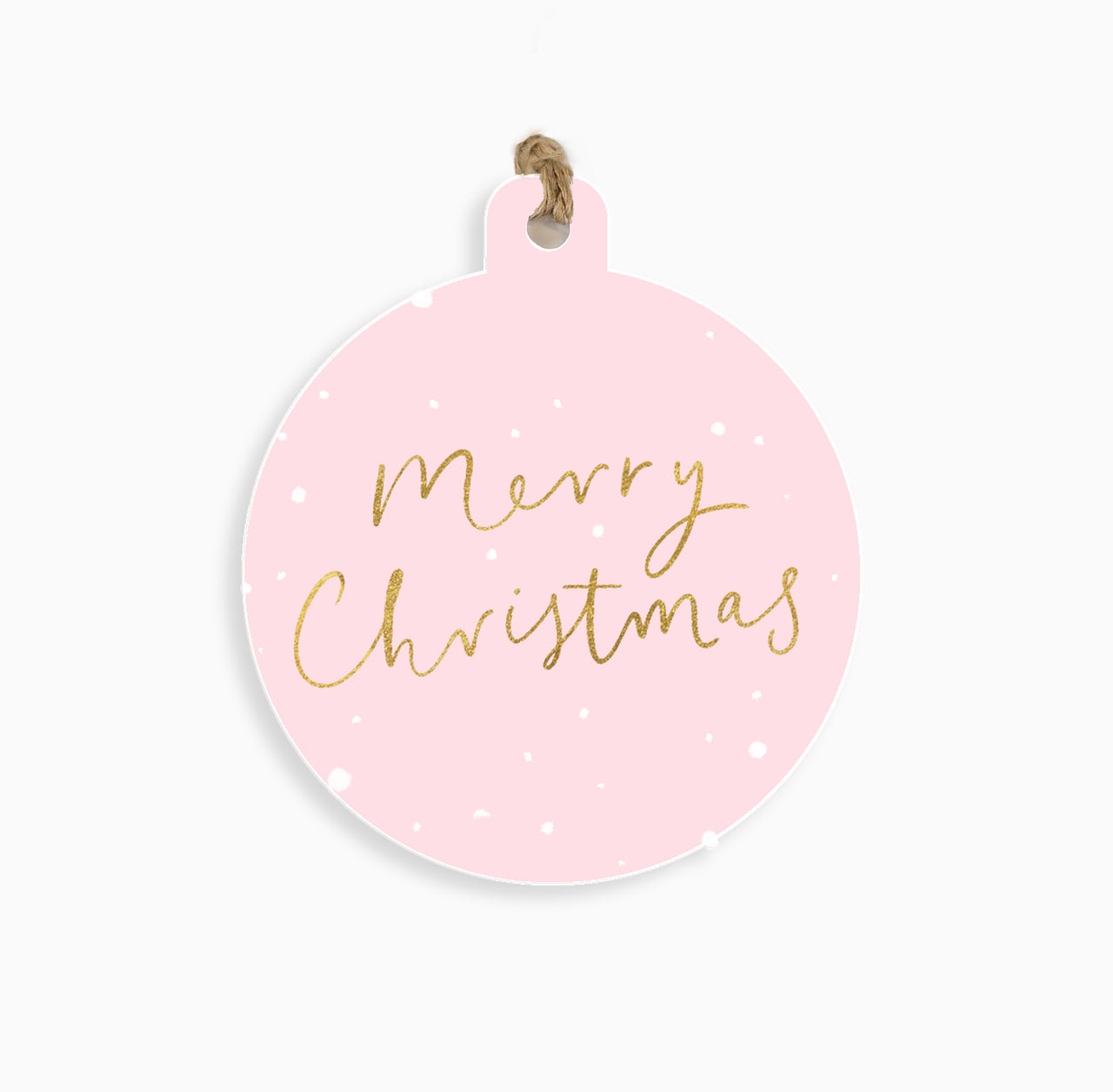 ZWT39 - Blush Christmas Gift Tags (6 pack)