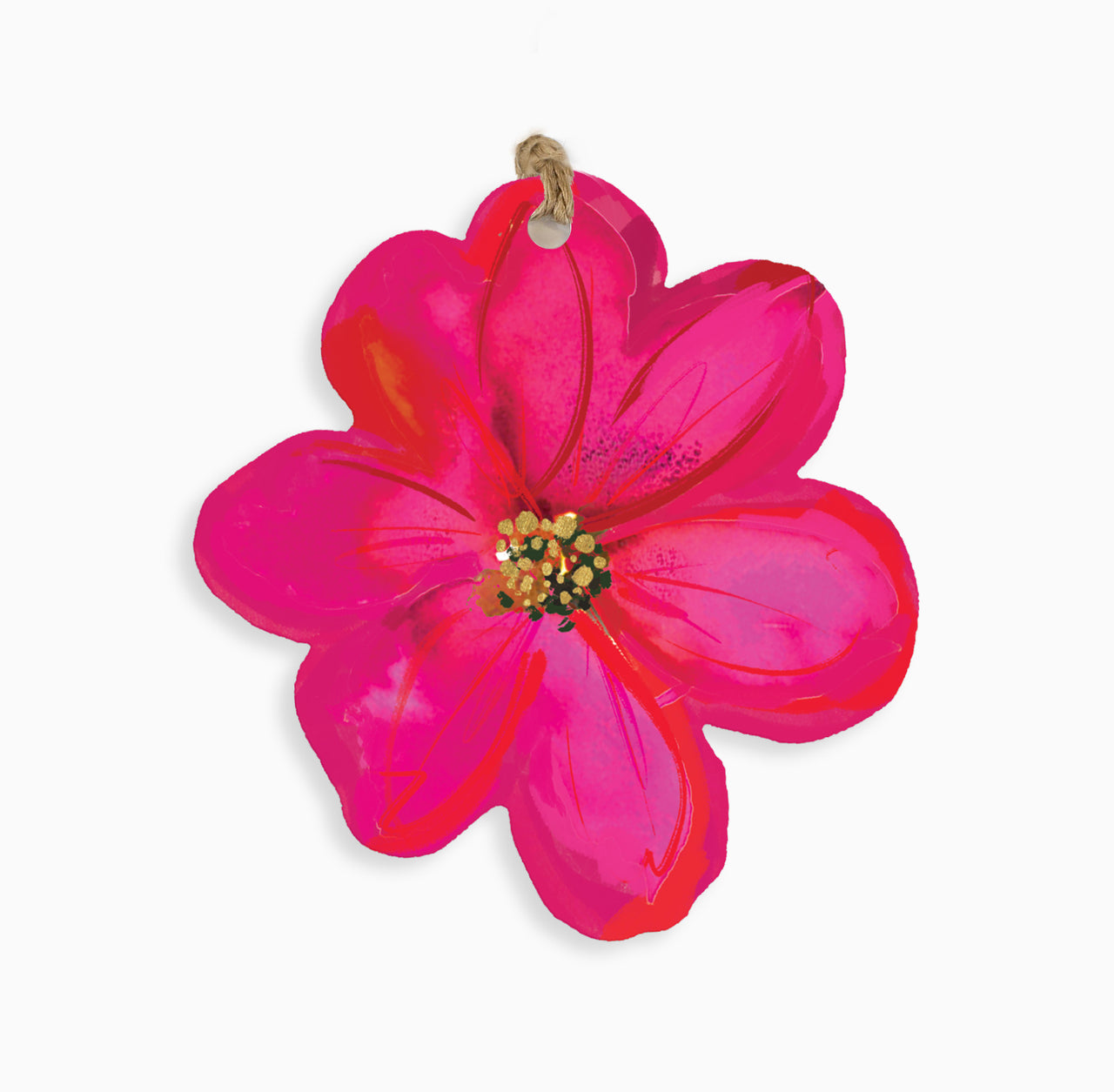 ZWT43 - Poinsettia Christmas Gift Tags (6 pack)