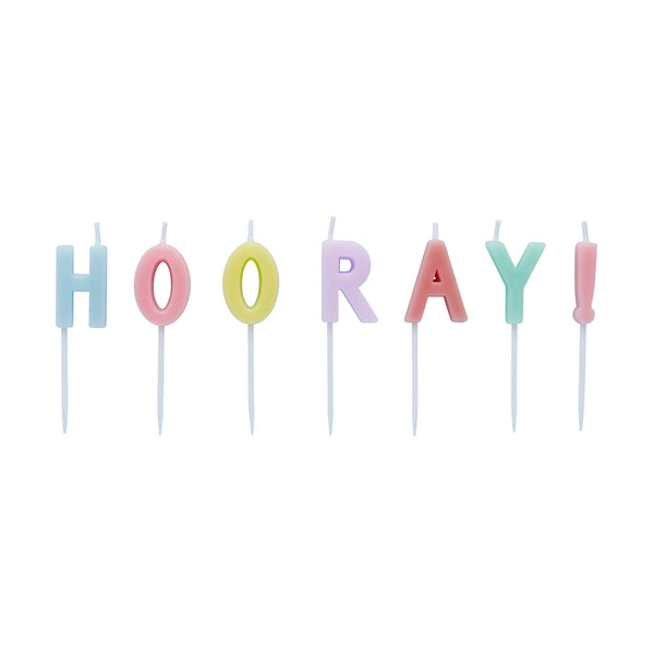 Party Candle-HBGP102 - Pastel Hooray Candles-Hootyballoo