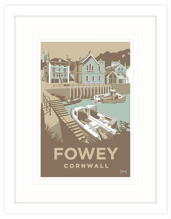 Fowey Town Quay Framed Print